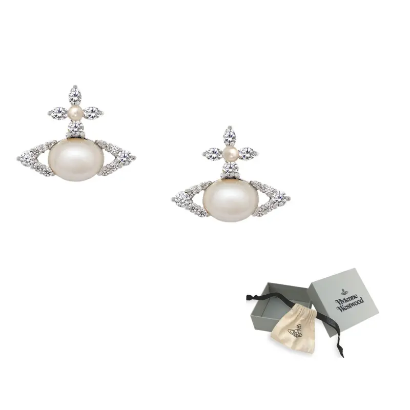 Vivienne Westwood Латунные серьги женские белые
Vivienne Westwood Латунные серьги женские белые