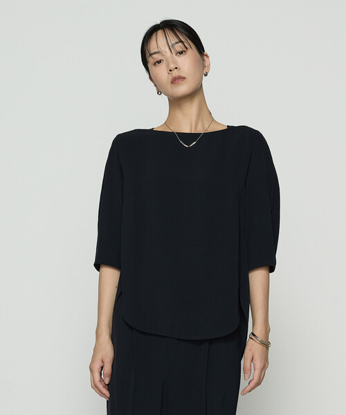 Футболка из винтажной триацетатной саржи COMME CA, черный
Футболка из винтажной триацетатной саржи COMME CA, черный