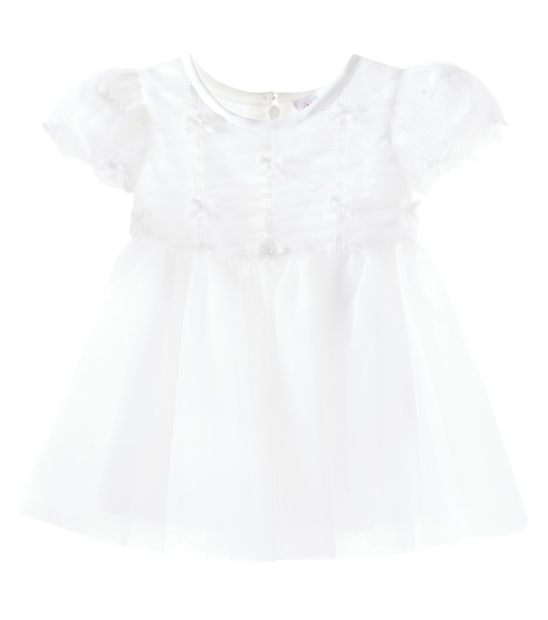 Платье из тюля с рюшами и бантиком Monnalisa, Panna
Платье из тюля с рюшами и бантиком Monnalisa, Panna