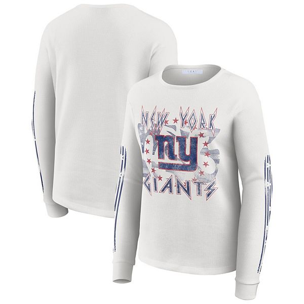 Женская белая футболка с длинным рукавом new york giants Wear By Erin Andrews
Женская белая футболка с длинным рукавом new york giants Wear By Erin Andrews