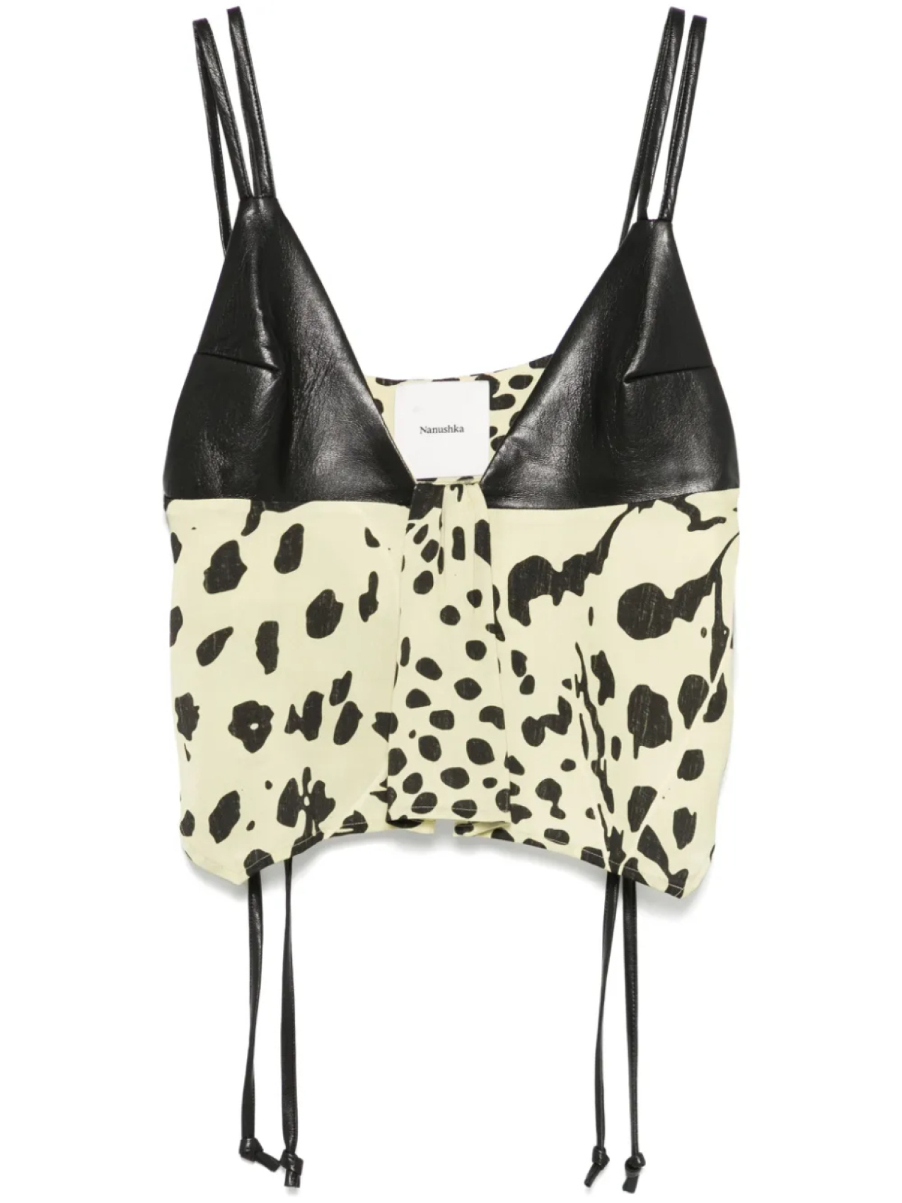 Топ с анималистичным принтом Nanushka, черный
Топ с анималистичным принтом Nanushka, черный