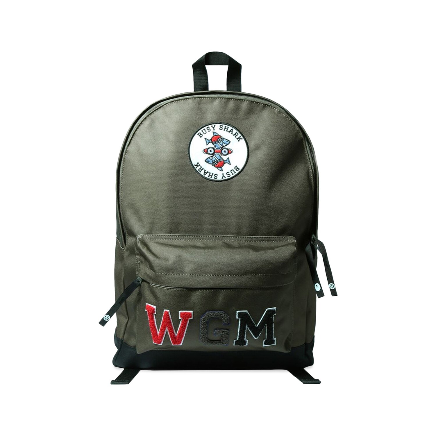 Рюкзак BAPE Busy Shark Day, оливково-серый 
Рюкзак BAPE Busy Shark Day, оливково-серый