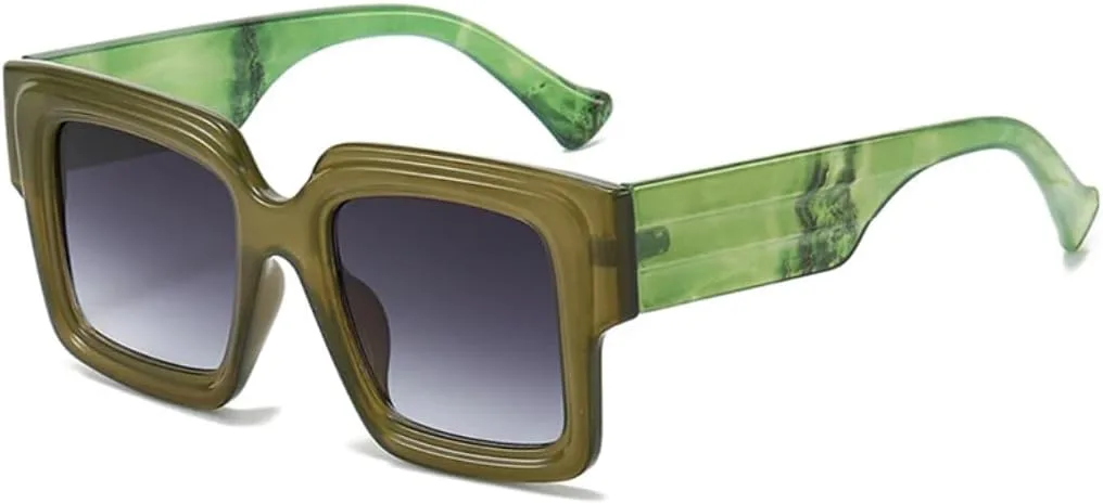 Большие двухцветные солнцезащитные очки для женщин и мужчин в стиле ретро с градиентом и защитой от УФ-излучения UV400. Модные UATXTAU, Green Gray Gradient
Большие двухцветные солнцезащитные очки для женщин и мужчин в стиле ретро с градиентом и защитой от УФ-излучения UV400. Модные UATXTAU, Green Gray Gradient