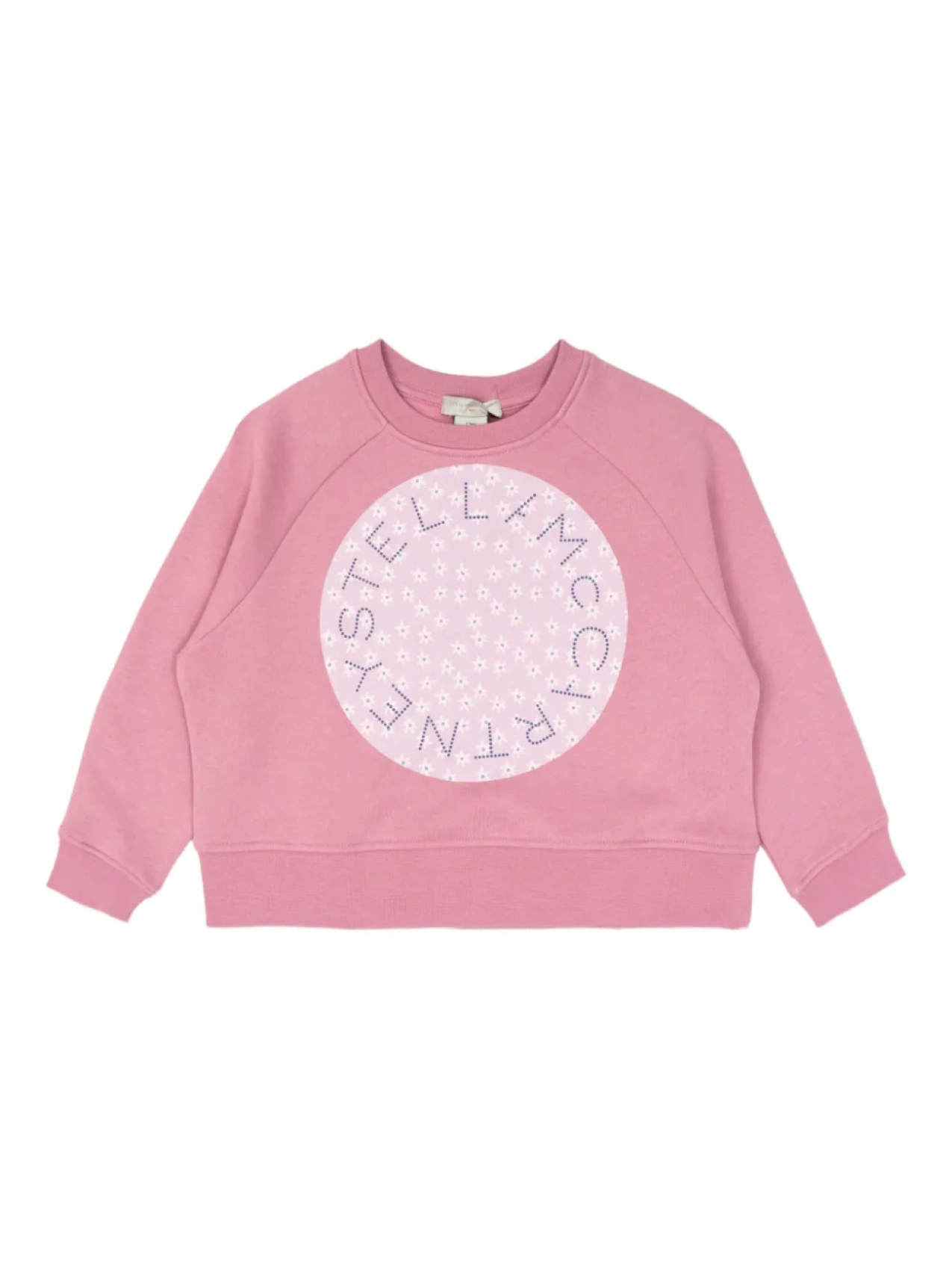 Толстовка Stella McCartney Kids с цветочным логотипом, розовый 
Толстовка Stella McCartney Kids с цветочным логотипом, розовый
