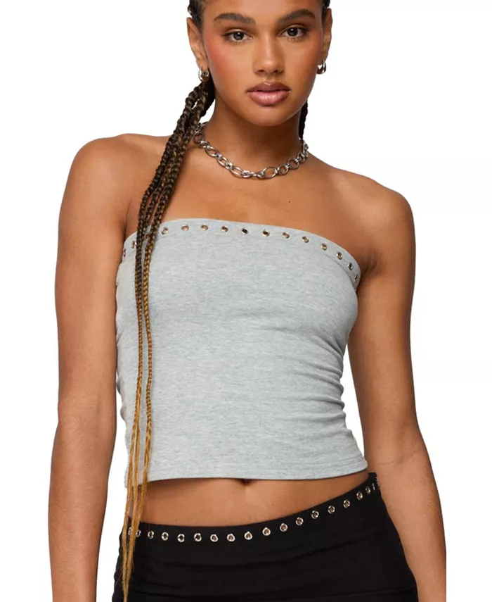 Женский топ-труба со встроенным бюстгальтером и люверсами Edikted, серый
Женский топ-труба со встроенным бюстгальтером и люверсами Edikted, серый