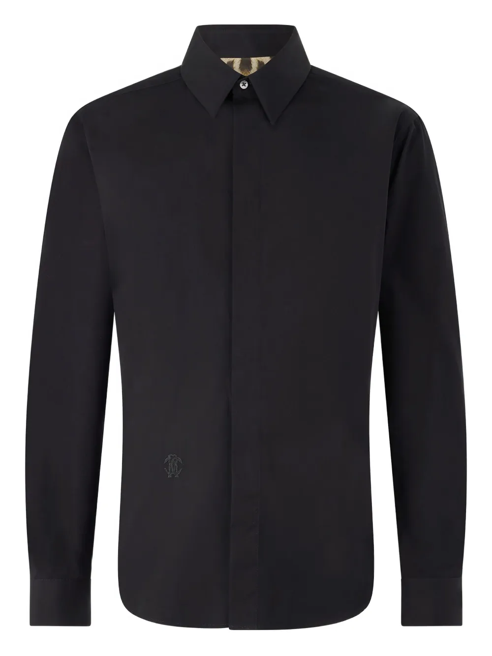 Рубашка с вышитым логотипом Roberto Cavalli, черный
Рубашка с вышитым логотипом Roberto Cavalli, черный