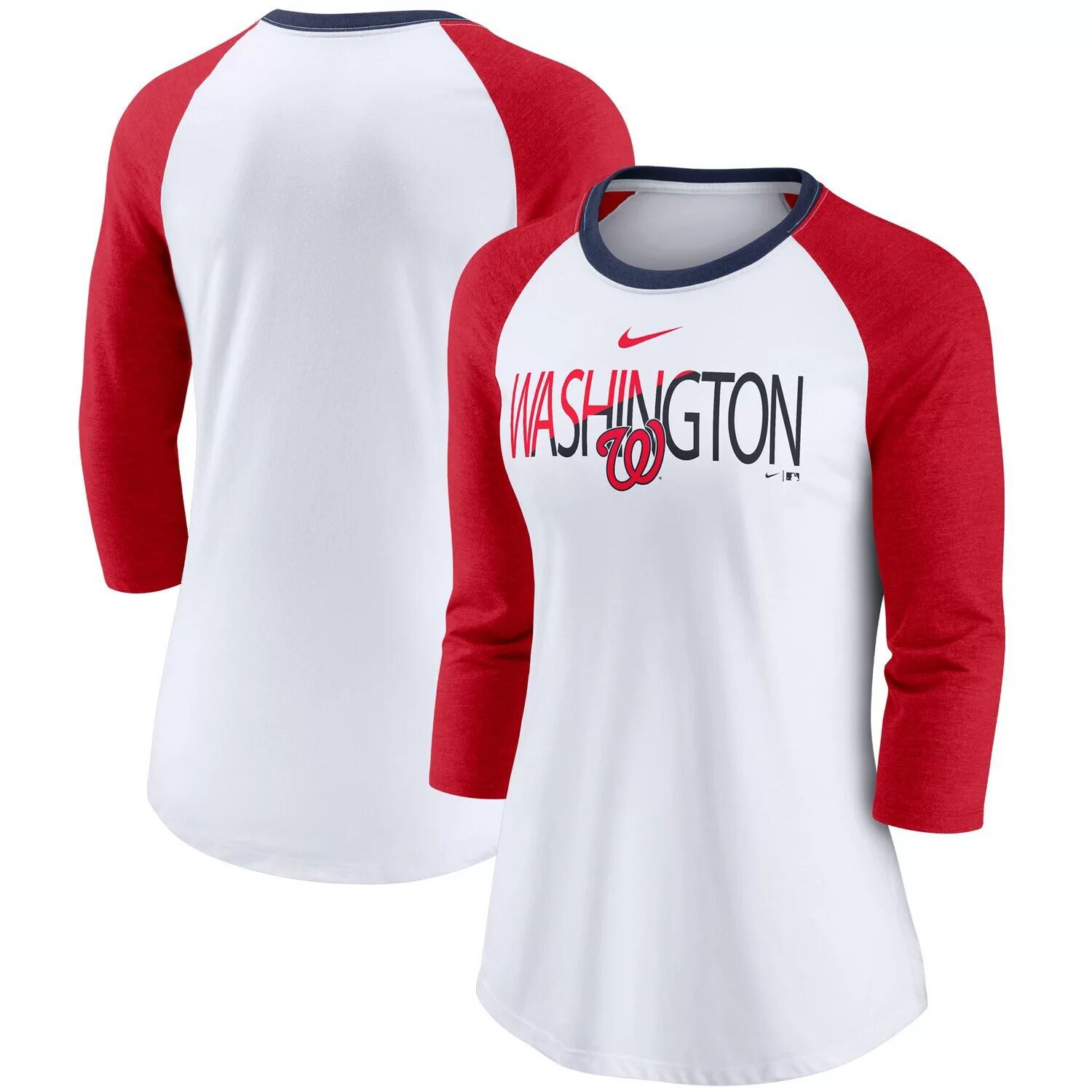Женская футболка Nike White/Heathed Red Washington Nationals Color Split Tri-Blend с рукавами 3/4 реглан Nike
Женская футболка Nike White/Heathed Red Washington Nationals Color Split Tri-Blend с рукавами 3/4 реглан Nike