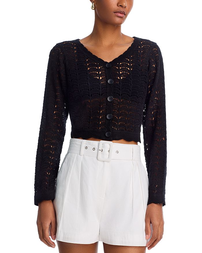 Кардиган с V-образным вырезом вязаный крючком - эксклюзив AQUA, черный
Кардиган с V-образным вырезом вязаный крючком - эксклюзив AQUA, черный