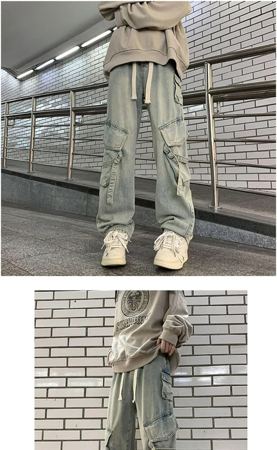 Женские джинсы-карго oversize в стиле grunge Attria
Женские джинсы-карго oversize в стиле grunge Attria