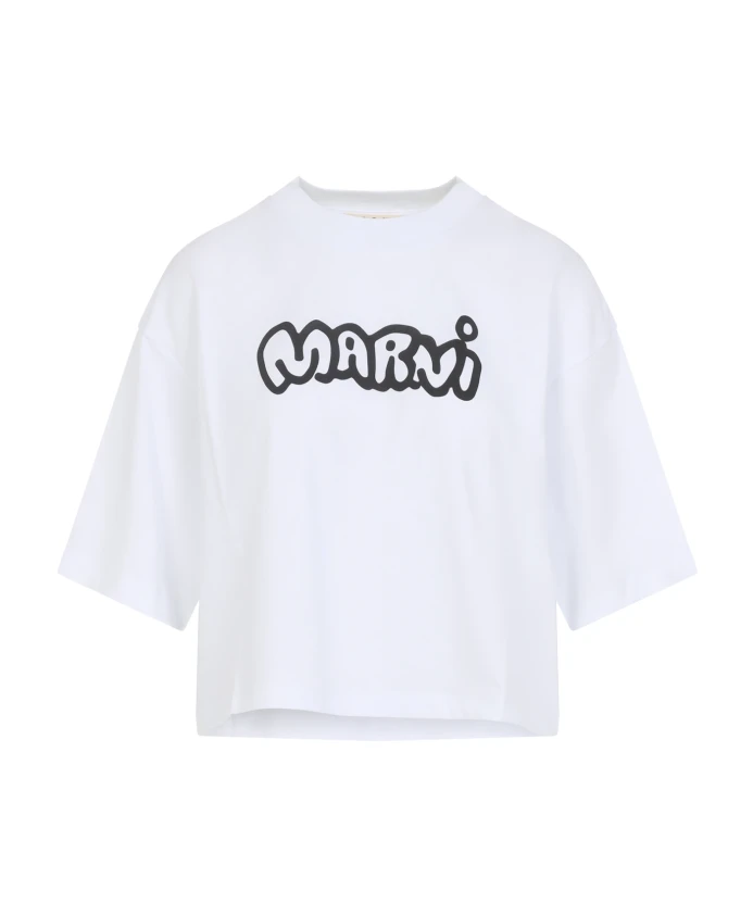 Белая женская футболка осень-зима 2025 Marni, белый
Белая женская футболка осень-зима 2025 Marni, белый