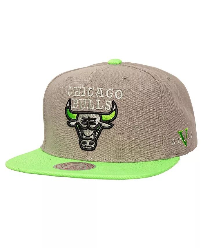 Мужская серо-неоново-зеленая бейсболка Chicago Bulls Core V Snapback Mitchell & Ness
Мужская серо-неоново-зеленая бейсболка Chicago Bulls Core V Snapback Mitchell & Ness