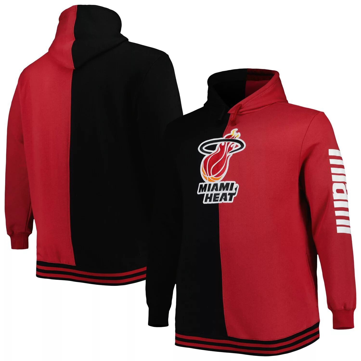 Мужской черный/красный пуловер с капюшоном Mitchell & Ness Miami Heat Big & Tall Hardwood Classics
Мужской черный/красный пуловер с капюшоном Mitchell & Ness Miami Heat Big & Tall Hardwood Classics