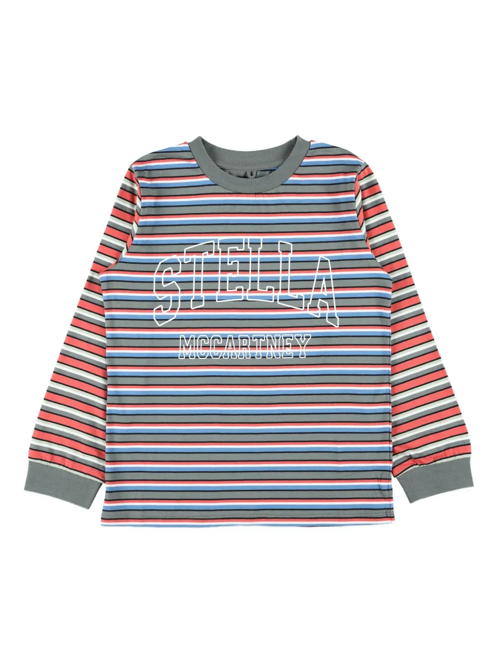 Полосатая футболка с длинным рукавом Stella McCartney Kids, зеленый
Полосатая футболка с длинным рукавом Stella McCartney Kids, зеленый