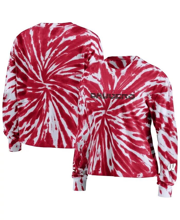 Женская красная футболка с длинным рукавом Wisconsin Badgers тай-дай Wear By Erin Andrews
Женская красная футболка с длинным рукавом Wisconsin Badgers тай-дай Wear By Erin Andrews