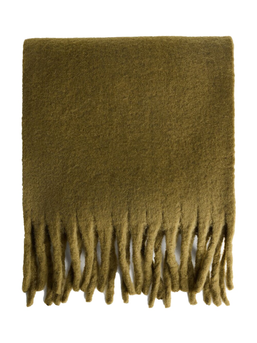 Большой шарф Bershka, хаки
Большой шарф Bershka, хаки