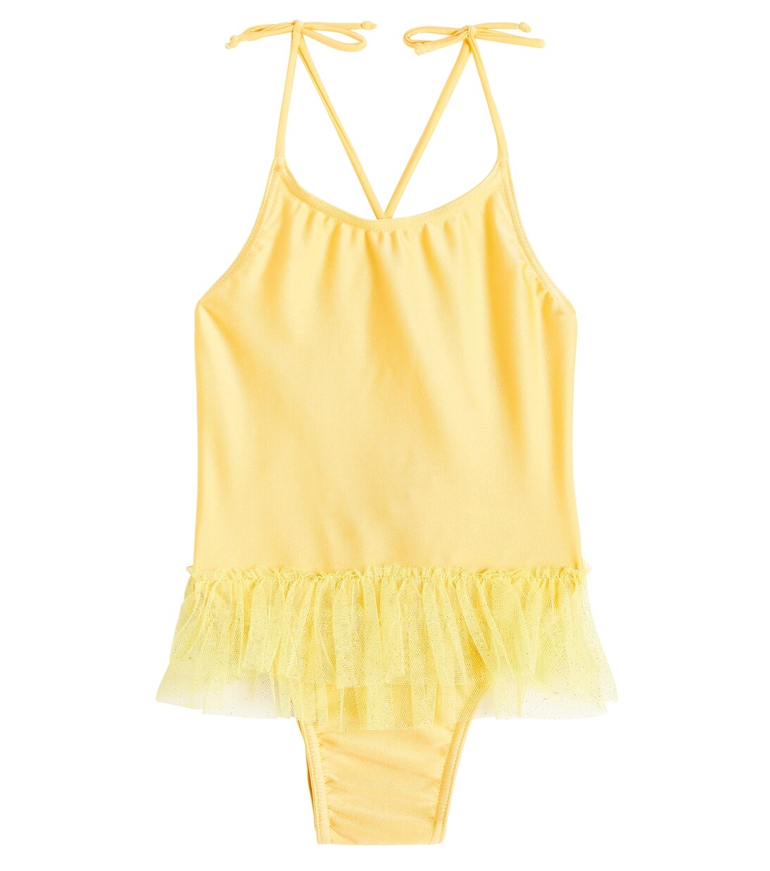 Купальник genova ballerina с тюлевой отделкой Suncracy, желтый 
Купальник genova ballerina с тюлевой отделкой Suncracy, желтый