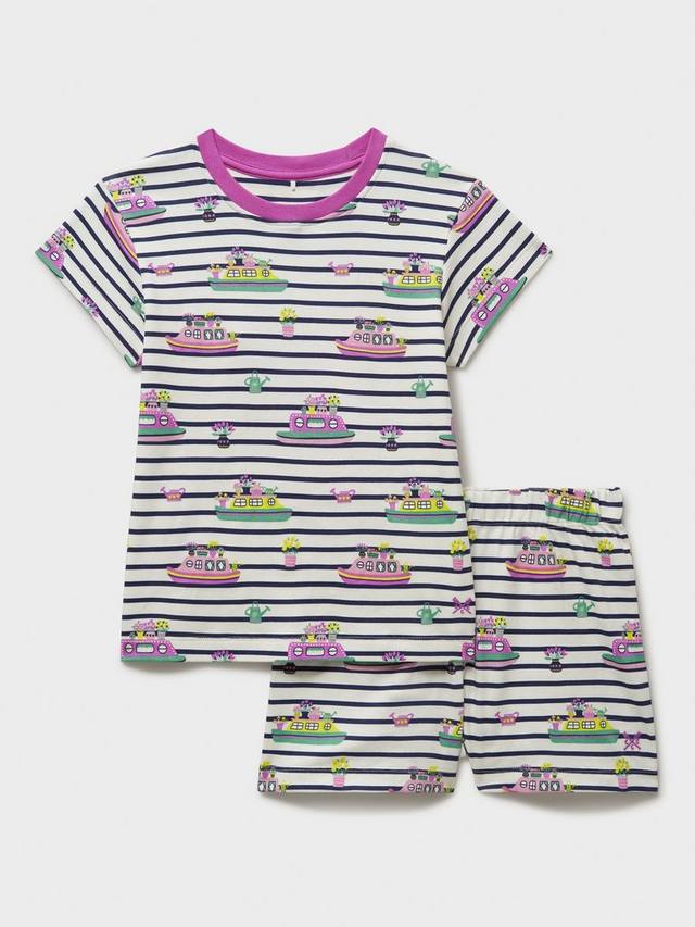 Детский полосатый короткий пижамный комплект Crew Clothing, Multi White
Детский полосатый короткий пижамный комплект Crew Clothing, Multi White