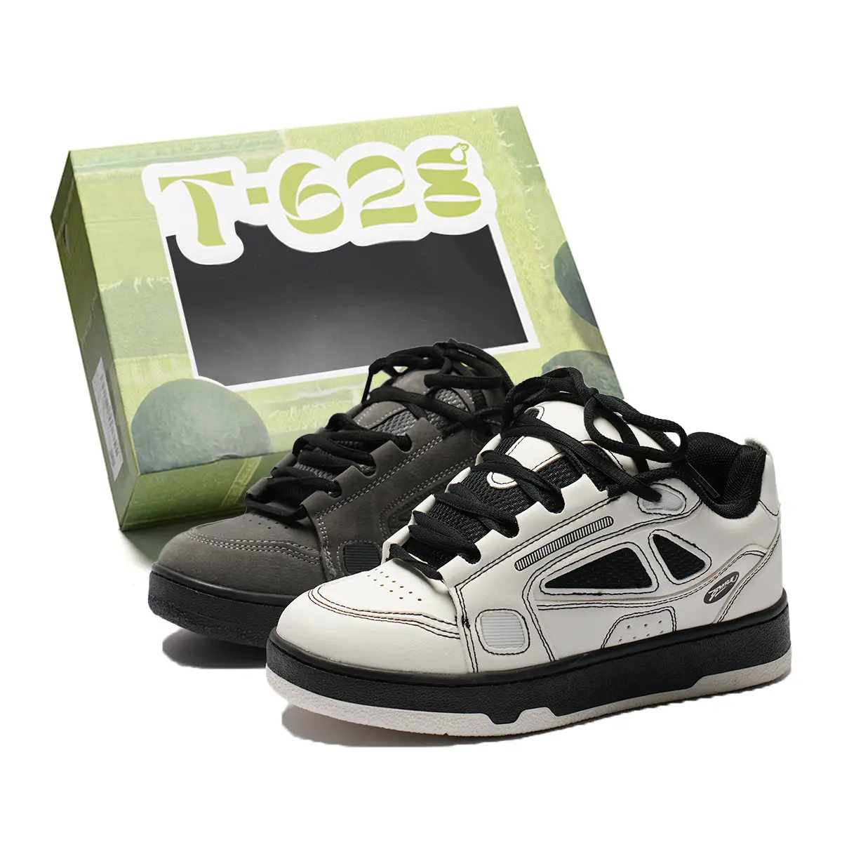 T628 Нескользящие легкие низкие скейтерские кроссовки унисекс - асимметричные (высококачественные улучшенные), цвет Mismatched (High-Quality-Upgraded)
T628 Нескользящие легкие низкие скейтерские кроссовки унисекс - асимметричные (высококачественные улучшенные), цвет Mismatched (High-Quality-Upgraded)