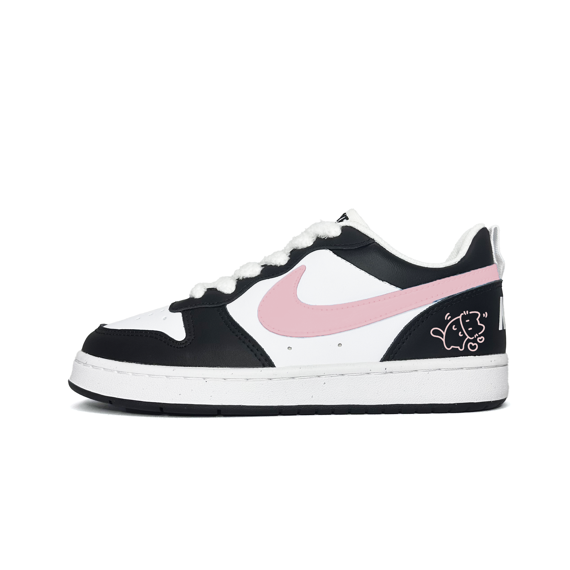 Nike Кроссовки для скейтбординга Court Borough Pink Meowth Plus Slip Resistant Abrasion Resistant Low top для детей, розовые и черные
Nike Кроссовки для скейтбординга Court Borough Pink Meowth Plus Slip Resistant Abrasion Resistant Low top для детей, розовые и черные