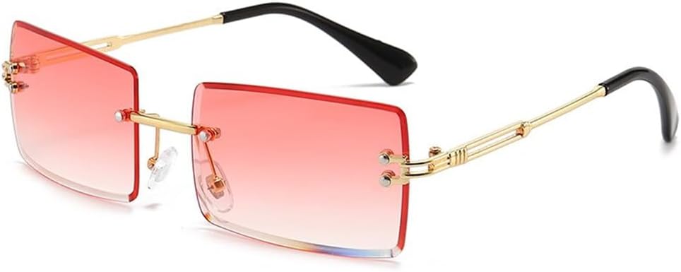Винтажные модные солнцезащитные очки без оправы, прямоугольной формы, с градиентным переходом цвета, защитой от УФ-излучения UV400, летние солнцезащитные очки для путешествий для женщин LOVQZAOF, Pink
Винтажные модные солнцезащитные очки без оправы, прямоугольной формы, с градиентным переходом цвета, защитой от УФ-излучения UV400, летние солнцезащитные очки для путешествий для женщин LOVQZAOF, Pink