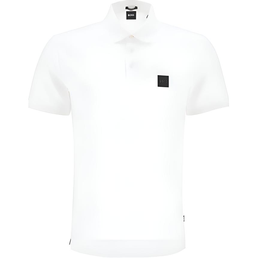 Футболка поло с аппликацией логотипа HUGO BOSS, белая
Футболка поло с аппликацией логотипа HUGO BOSS, белая