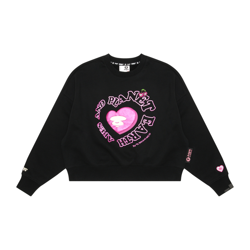 Логотип с тиснением Толстовка с круглым вырезом Aape, черный
Логотип с тиснением Толстовка с круглым вырезом Aape, черный