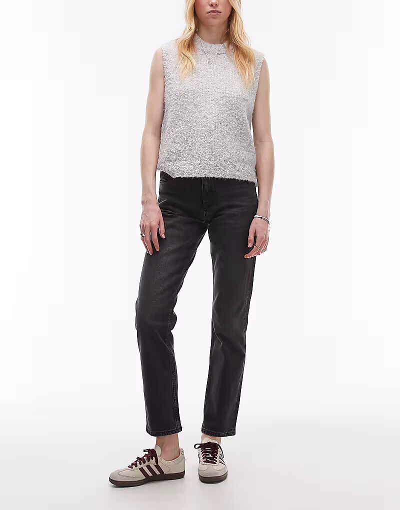 Укороченные джинсы Tall средней посадки прямого кроя черного цвета Topshop Tall
Укороченные джинсы Tall средней посадки прямого кроя черного цвета Topshop Tall