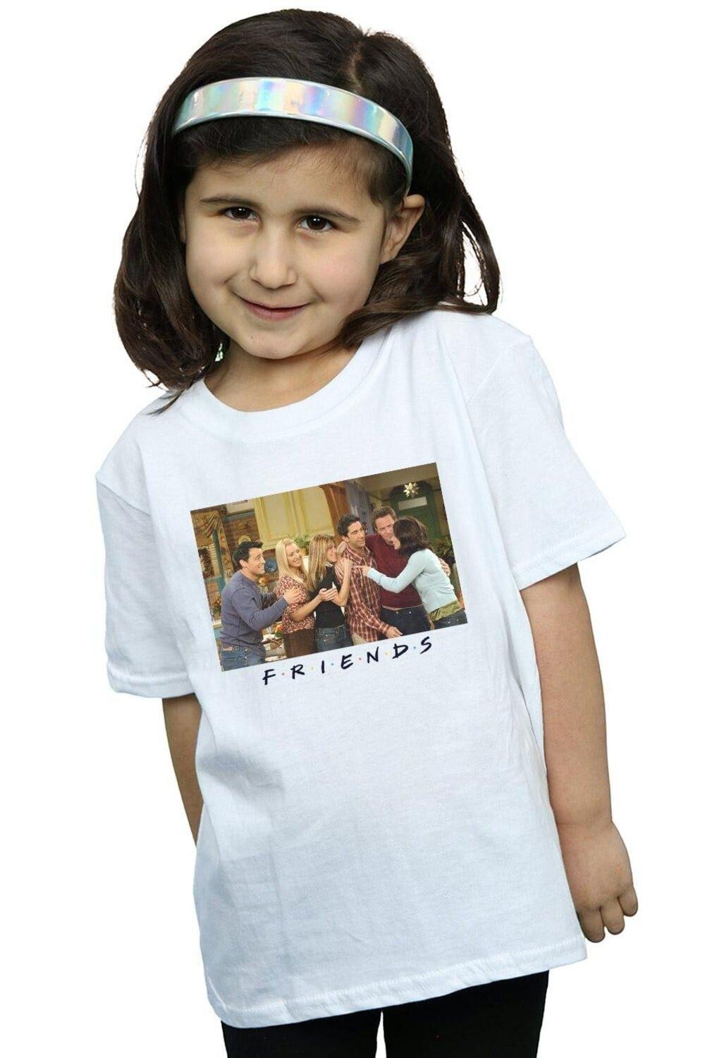 Хлопковая футболка для группового фото в квартире Friends, белый
Хлопковая футболка для группового фото в квартире Friends, белый