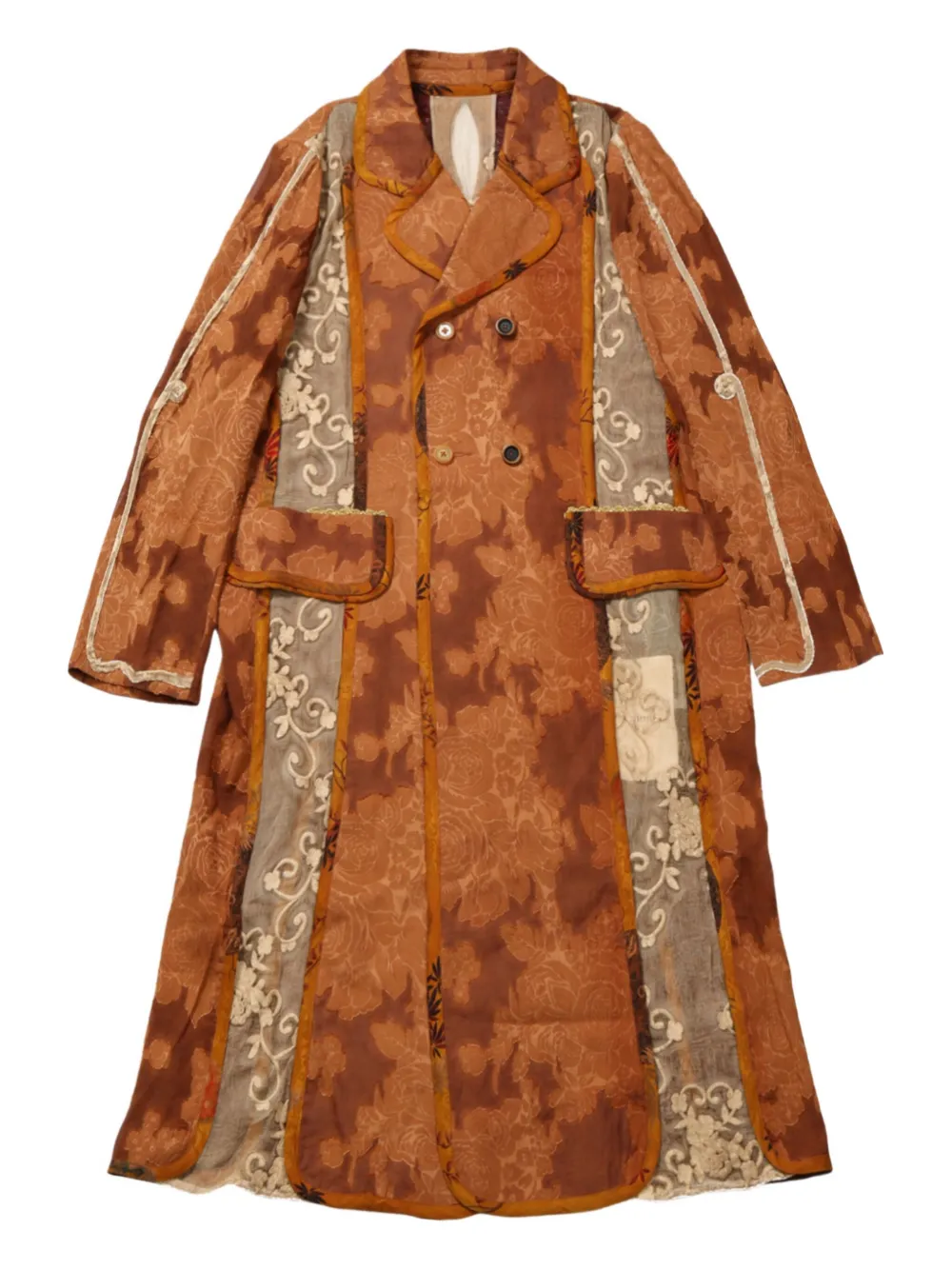 Двубортное пальто с цветочной вышивкой COMMUNS, коричневый
Двубортное пальто с цветочной вышивкой COMMUNS, коричневый