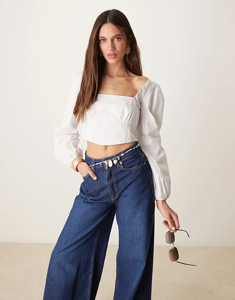 Белый укороченный корсетный топ Collective The Label с квадратным вырезом
Белый укороченный корсетный топ Collective The Label с квадратным вырезом