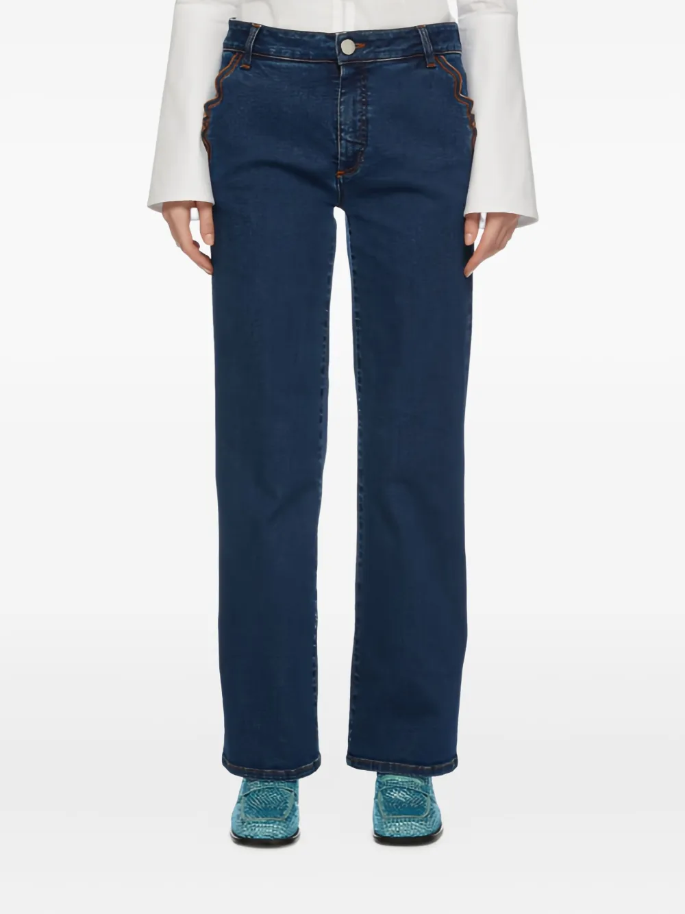 Джинсы с вышивкой Vivetta, синий
Джинсы с вышивкой Vivetta, синий