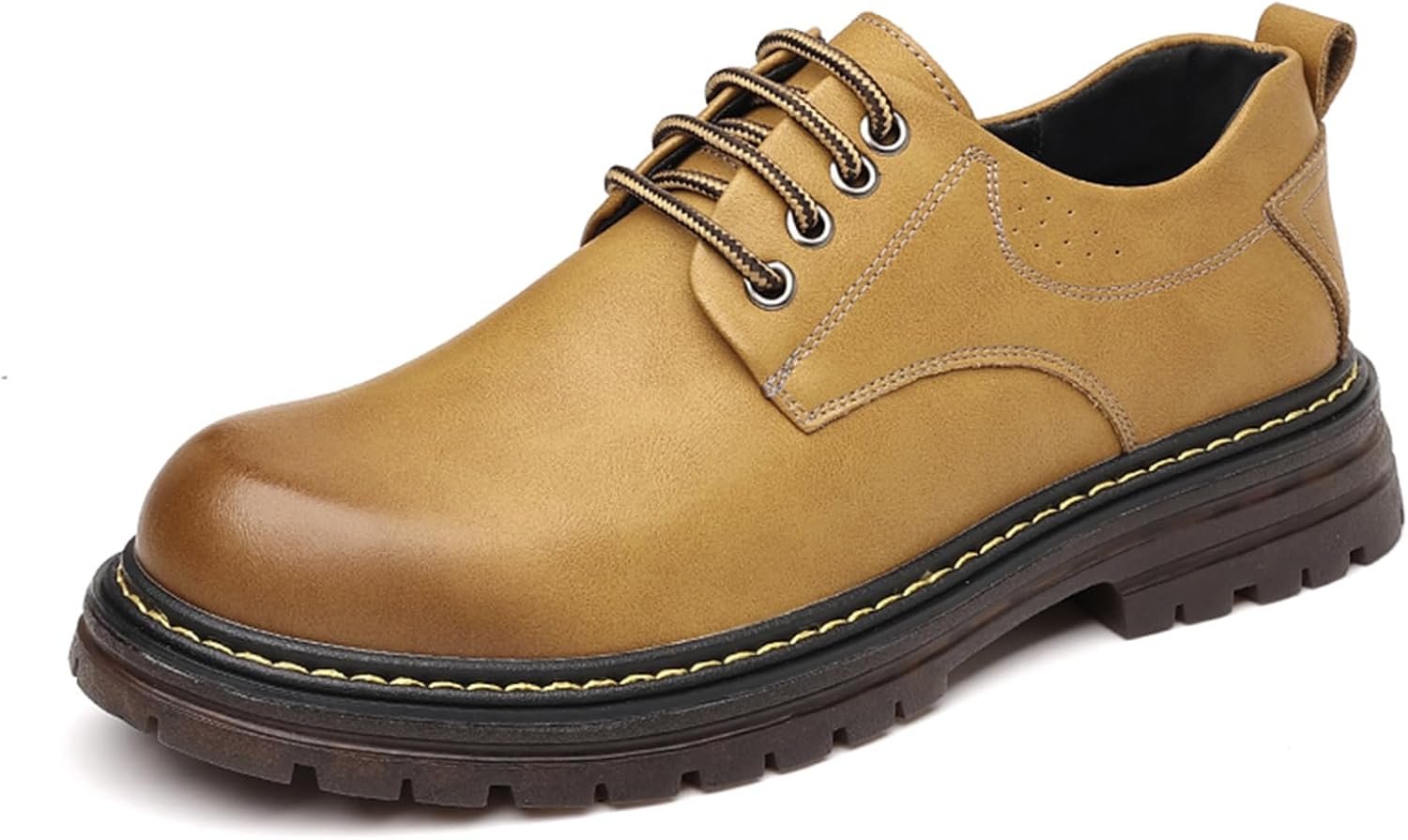 Мужские винтажные кожаные оксфорды с круглым носком, модные комфортные туфли на шнуровке с противоскользящей подошвой, повседневные и офисные туфли дерби для работы и свадеб Nxnbhsl, коричневый
Мужские винтажные кожаные оксфорды с круглым носком, модные комфортные туфли на шнуровке с противоскользящей подошвой, повседневные и офисные туфли дерби для работы и свадеб Nxnbhsl, коричневый
