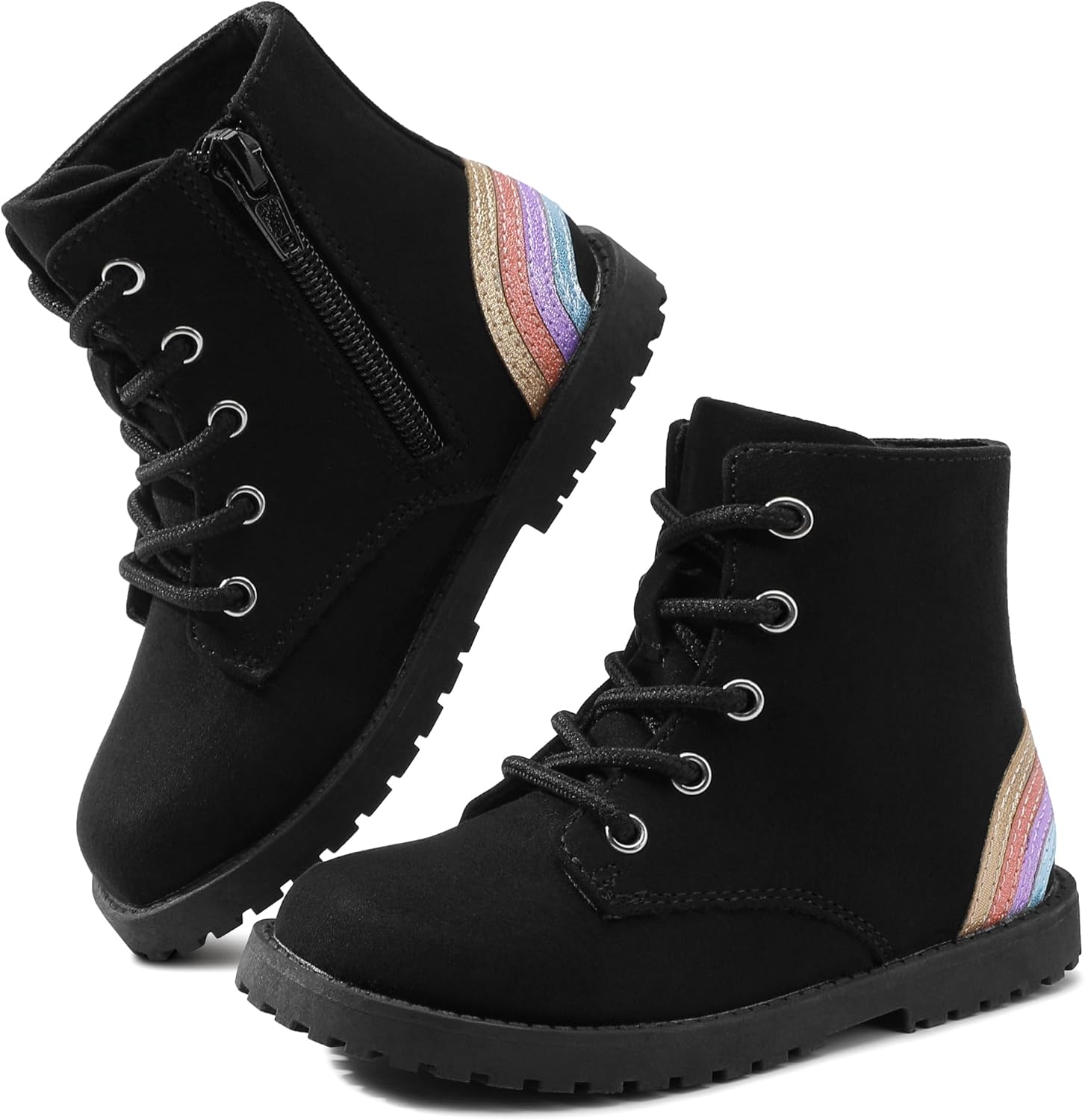 Сапожки для девочек Shoeslocker с молнией, замшевые ботиночки для малышей, модные радужные ботинки для малышей/маленьких детей, Black
Сапожки для девочек Shoeslocker с молнией, замшевые ботиночки для малышей, модные радужные ботинки для малышей/маленьких детей, Black