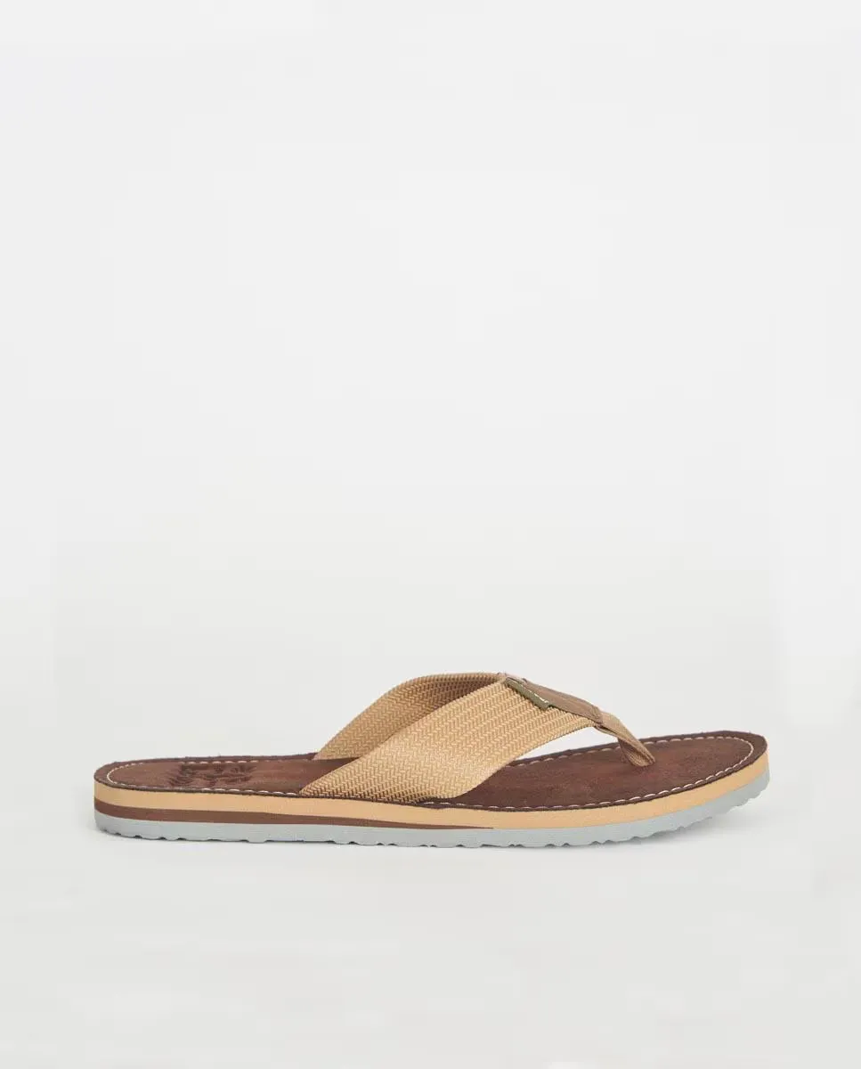 Мужские босоножки со скрещенными ремешками бежевого цвета Barbour 
Мужские босоножки со скрещенными ремешками бежевого цвета Barbour