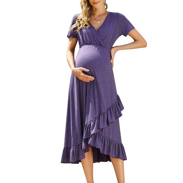 Платье для беременных с коротким рукавом и рюшами Seoria
Платье для беременных с коротким рукавом и рюшами Seoria