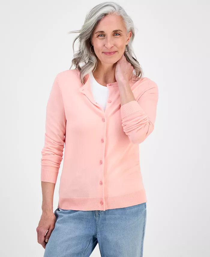 Женский кардиган на пуговицах, Regular & Petite Style & Co, розовый
Женский кардиган на пуговицах, Regular & Petite Style & Co, розовый