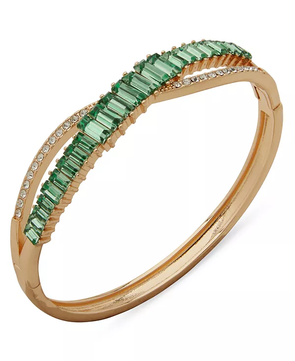 Браслет-Орбитальный браслет с кубическим цирконием золотистого оттенка Anne Klein, green
Браслет-Орбитальный браслет с кубическим цирконием золотистого оттенка Anne Klein, green