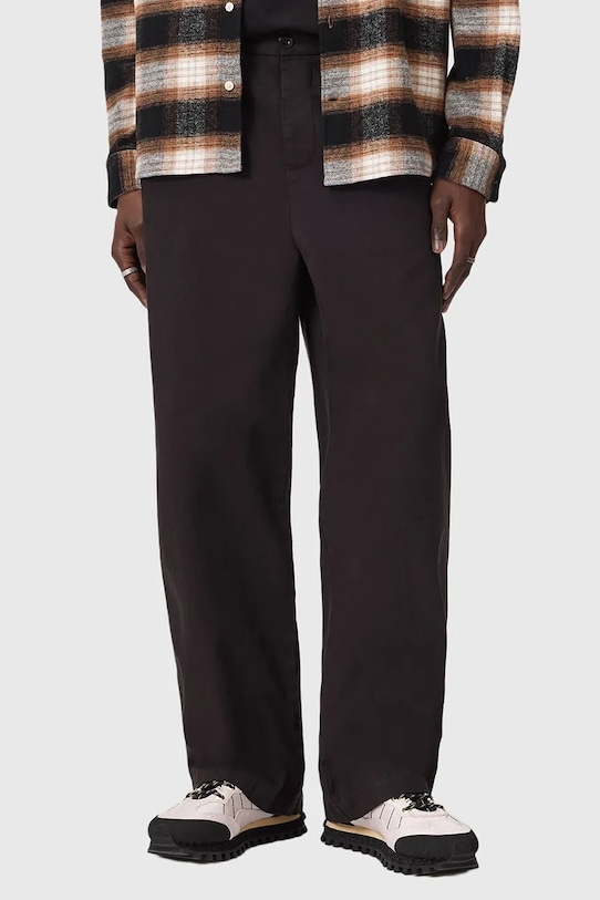 Хлопковые брюки Allsaints, черный
Хлопковые брюки Allsaints, черный