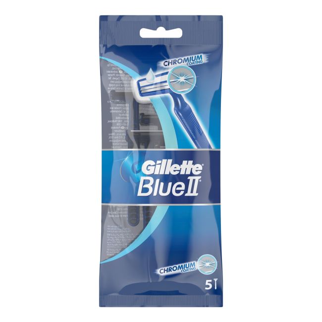 Одноразовые бритвы Blue II (5 шт.) Gillette
Одноразовые бритвы Blue II (5 шт.) Gillette