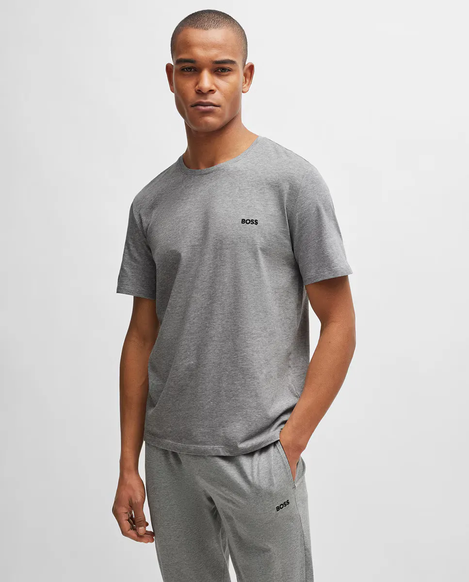 Футболка обычного кроя из хлопка стрейч с логотипом Boss, серый
Футболка обычного кроя из хлопка стрейч с логотипом Boss, серый