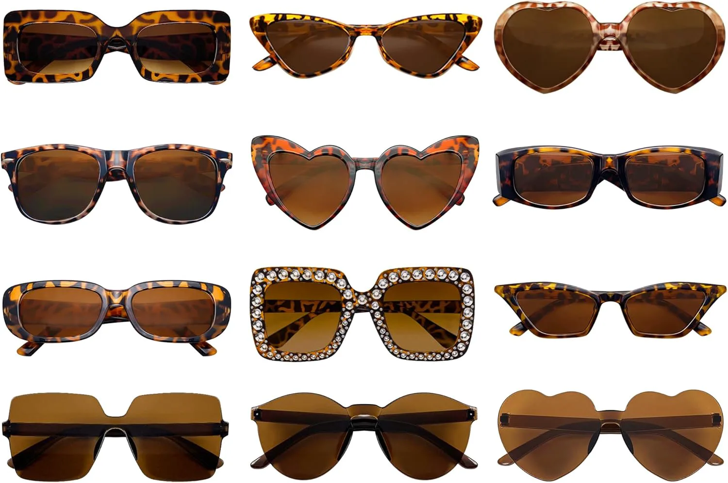 Солнцезащитные очки Matcheck 12 разных стилей и цветов, классические ретро-очки для вечеринок, аксессуары для костюмов, оптом, унисекс, для взрослых, Leopard
Солнцезащитные очки Matcheck 12 разных стилей и цветов, классические ретро-очки для вечеринок, аксессуары для костюмов, оптом, унисекс, для взрослых, Leopard