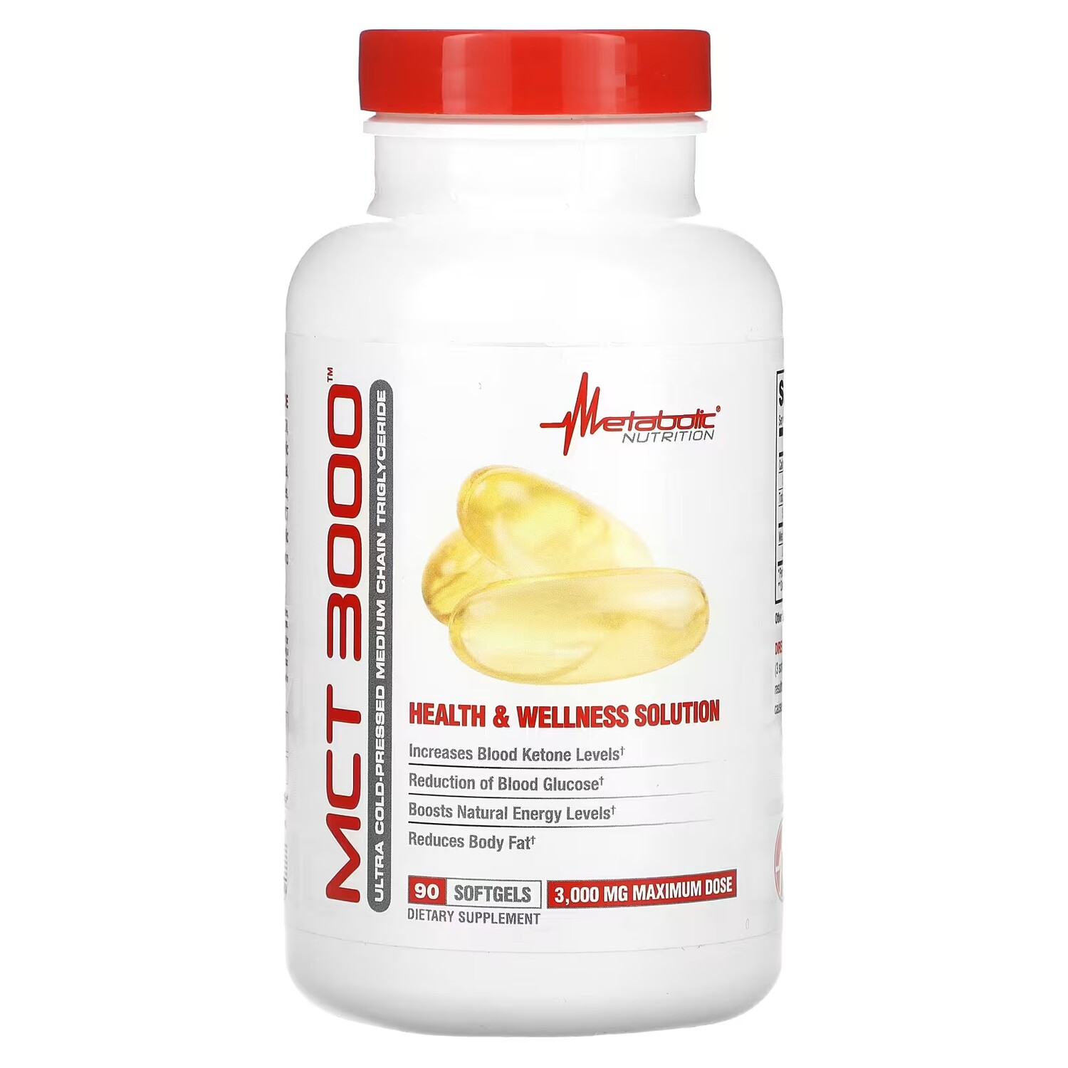 Добавка Metabolic Nutrition MCT 3000 1000 мг, 90 таблеток
Добавка Metabolic Nutrition MCT 3000 1000 мг, 90 таблеток