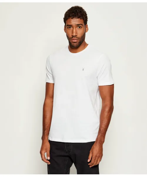 Футболка с подтяжкой Slim fit All Saints, белый 
Футболка с подтяжкой Slim fit All Saints, белый