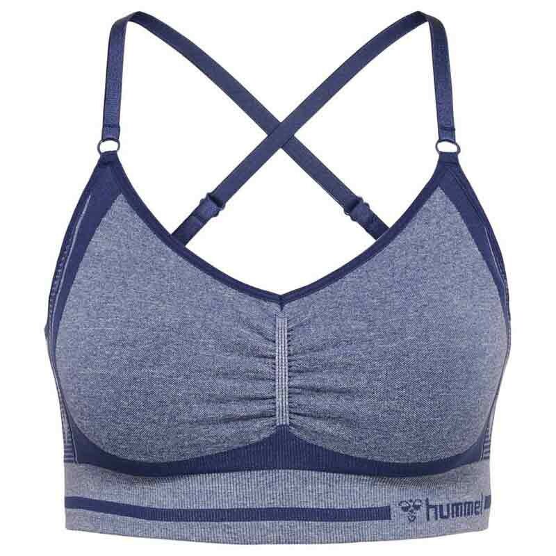 Спортивный топ Hummel Lulu Scrunch, синий 
Спортивный топ Hummel Lulu Scrunch, синий