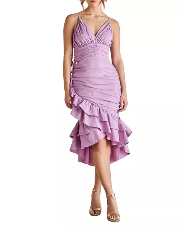 Платье миди с бретелями и множеством оборок Coast, фиолетовый
Платье миди с бретелями и множеством оборок Coast, фиолетовый