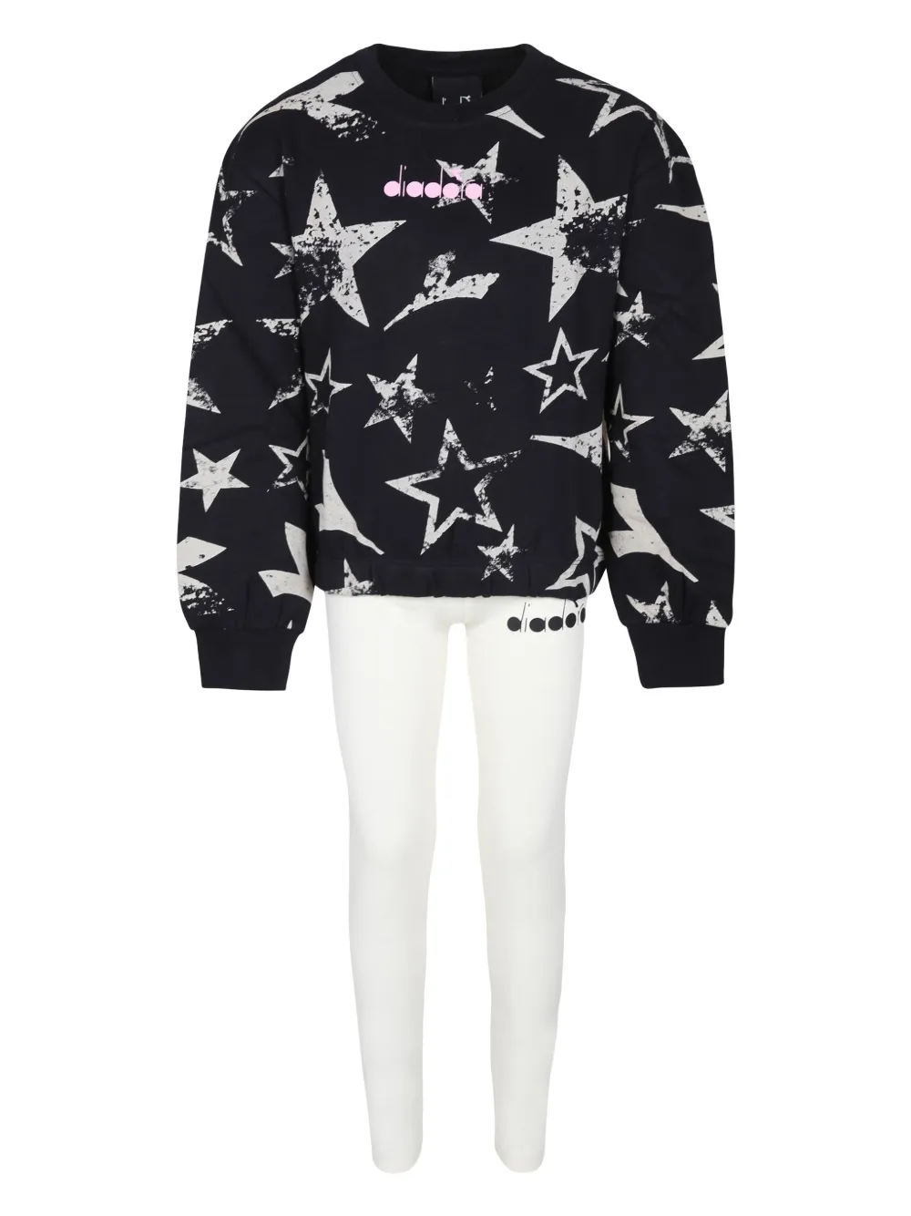 Комплект из толстовки и легинсов Diadora Junior, черный 
Комплект из толстовки и легинсов Diadora Junior, черный