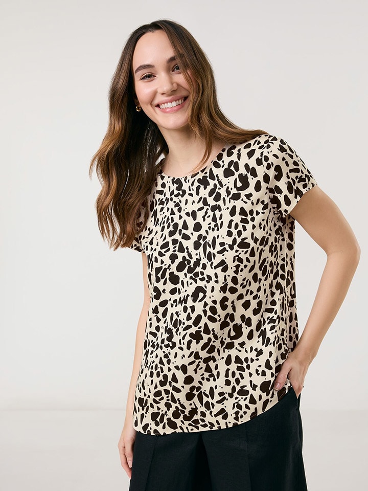 Блузка TAIFUN, бежевый/черный
Блузка TAIFUN, бежевый/черный