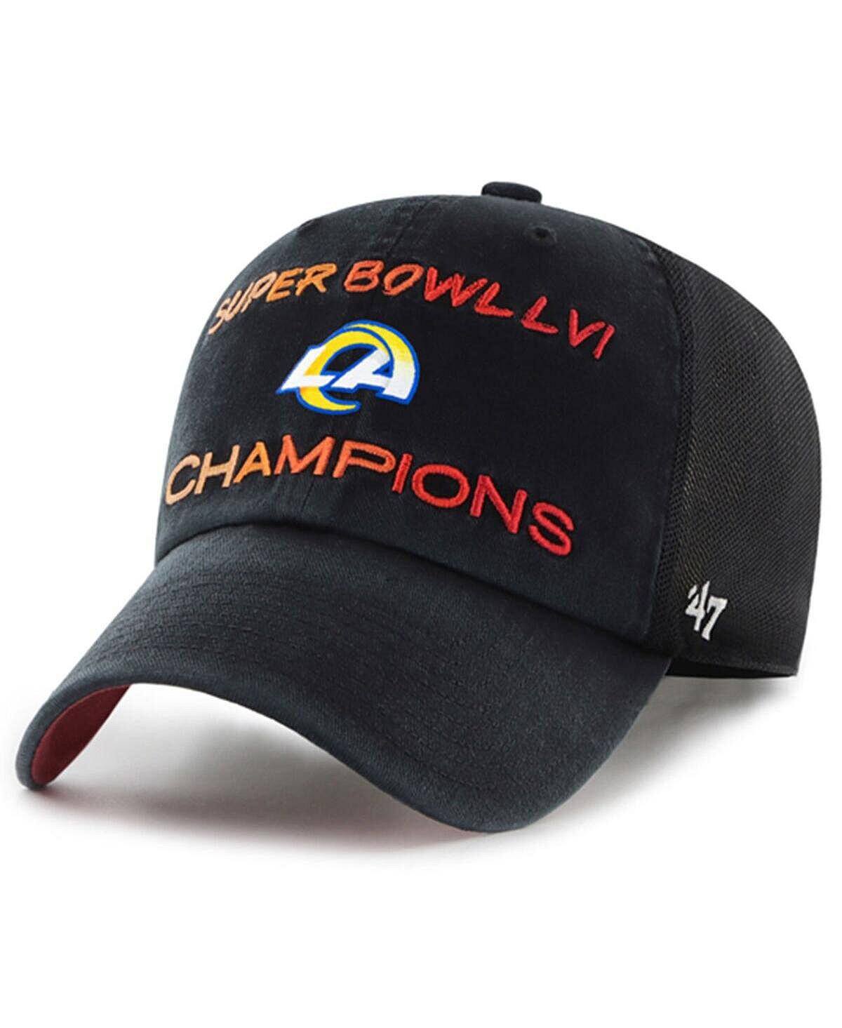 Мужская черная регулируемая кепка Los Angeles Rams Super Bowl LVI Champions Scene Trucker Clean Up '47 '47 Brand
Мужская черная регулируемая кепка Los Angeles Rams Super Bowl LVI Champions Scene Trucker Clean Up '47 '47 Brand