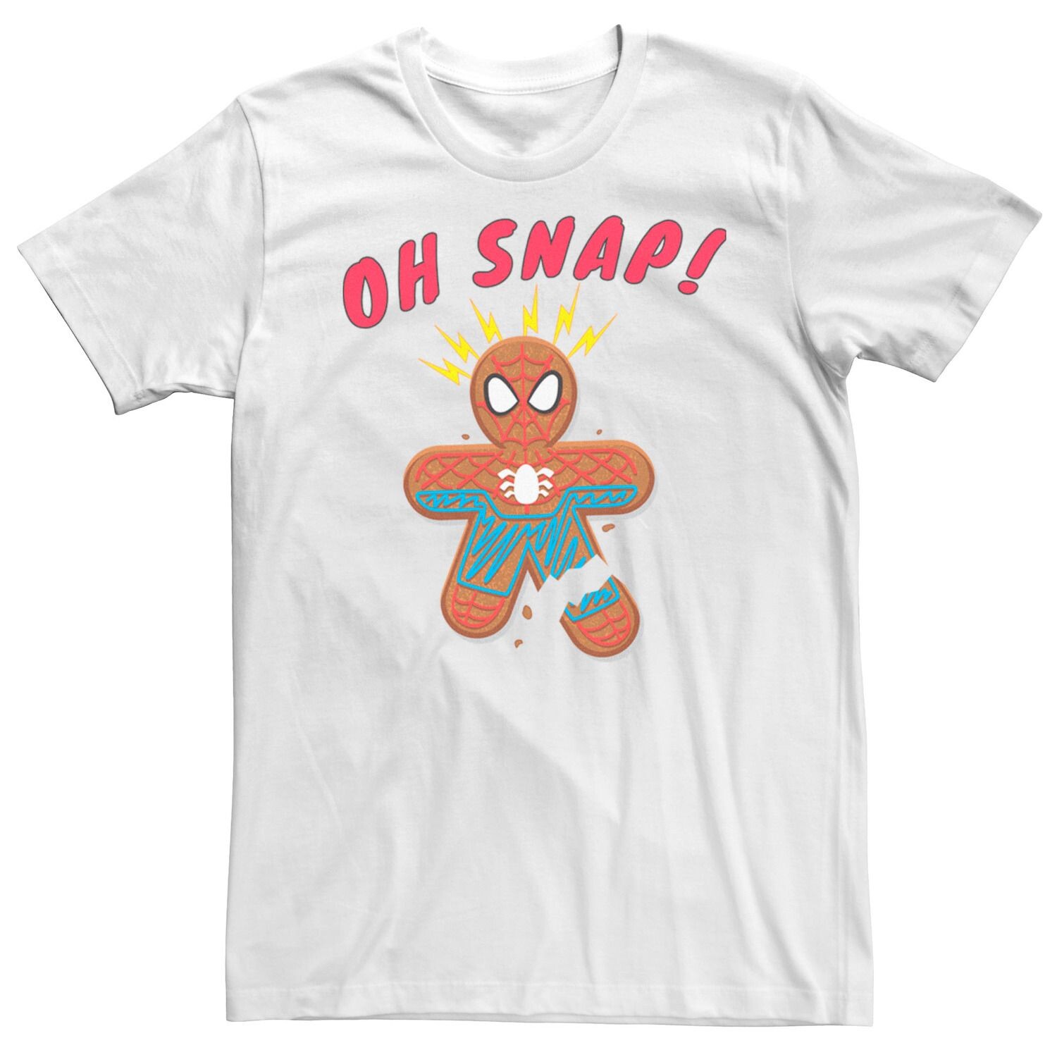 Мужская футболка с рисунком Marvel Spider-Man Oh Snap Gingerbread Cookie
Мужская футболка с рисунком Marvel Spider-Man Oh Snap Gingerbread Cookie