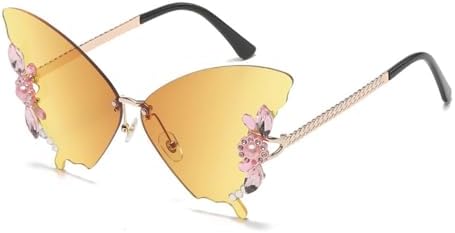 Женские солнцезащитные очки 2027 года с бриллиантовой бабочкой, защита от УФ-излучения, винтажные металлические безободковые солнцезащитные очки, украшение для очков MTZJH, 4
Женские солнцезащитные очки 2027 года с бриллиантовой бабочкой, защита от УФ-излучения, винтажные металлические безободковые солнцезащитные очки, украшение для очков MTZJH, 4